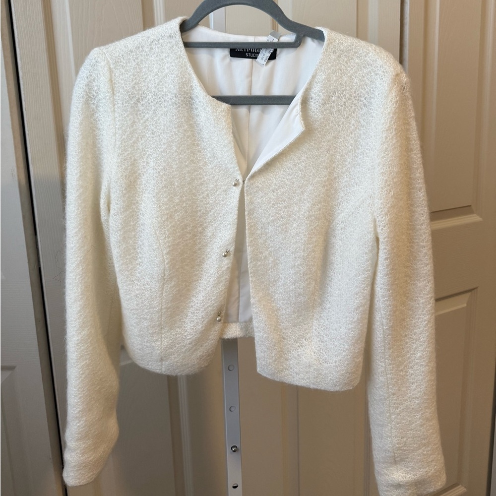Bridal Wool Jacket - Ivory